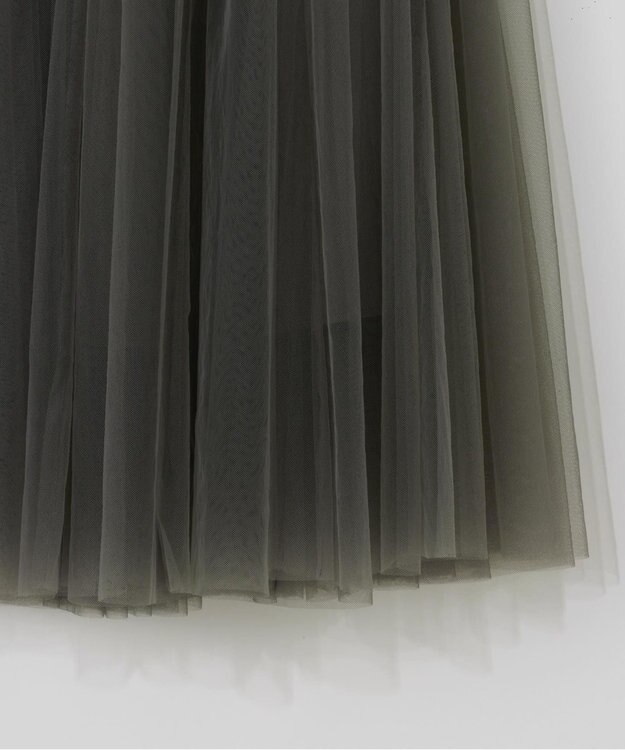 GRACE CONTINENTAL チュールボリュームスカート グレー