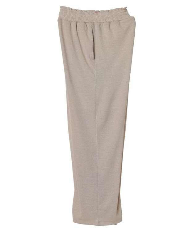 earth music&ecology ラメリブパンツ Gold