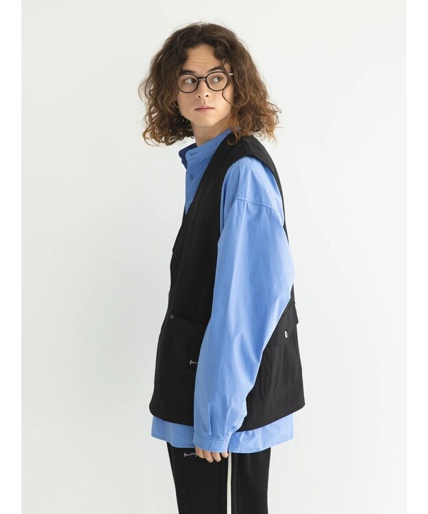 CRAFT STANDARD BOUTIQUE 【リサイクル】ヘビーツイルワークベスト Black