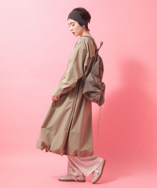 Green Parks ギャザードロストワンピース Khaki