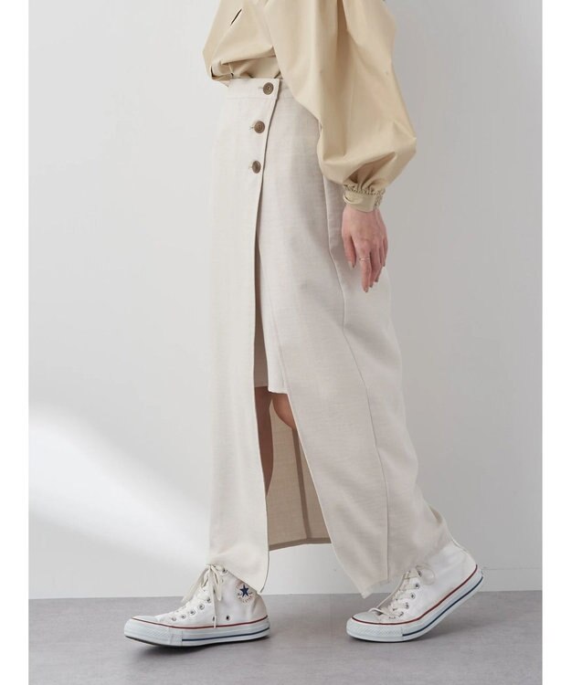 earth music&ecology ＳＥＴ２点　２ＷＡＹスカパン Beige