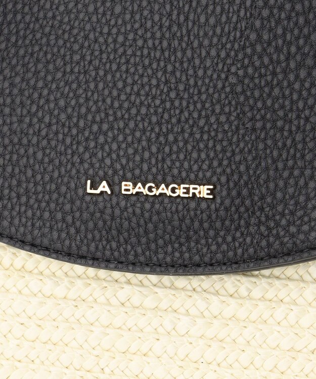 LA BAGAGERIE フラップかごトートバッグ アイボリー