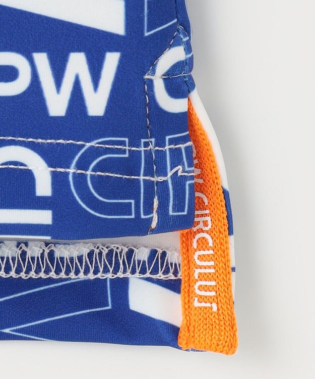 PW CIRCULUS 【UVカット / 吸水速乾 / 伸縮性抜群】【WOMEN】PWロゴ柄モック サックスブルー系5