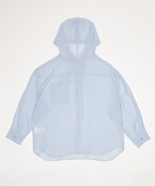 WEGO 【2026年春夏新作】シアーフードシャツ ブルー