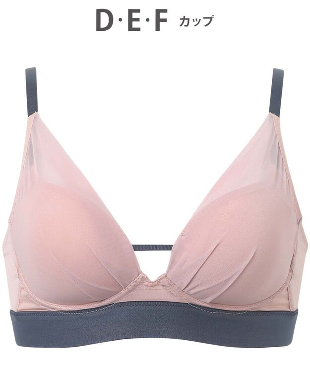 WACOAL ノンワイヤーブラ 【重力ケアブラ】 バストを重力から守る まる胸をキープ サイドのラインすっきり Gカップまで対応 大きいサイズ レディース BXB114 /ワコール オレンジ