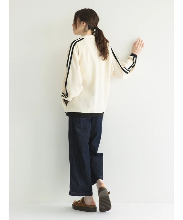 CRAFT STANDARD BOUTIQUE 【リサイクル】ラインカーディガン Ivory