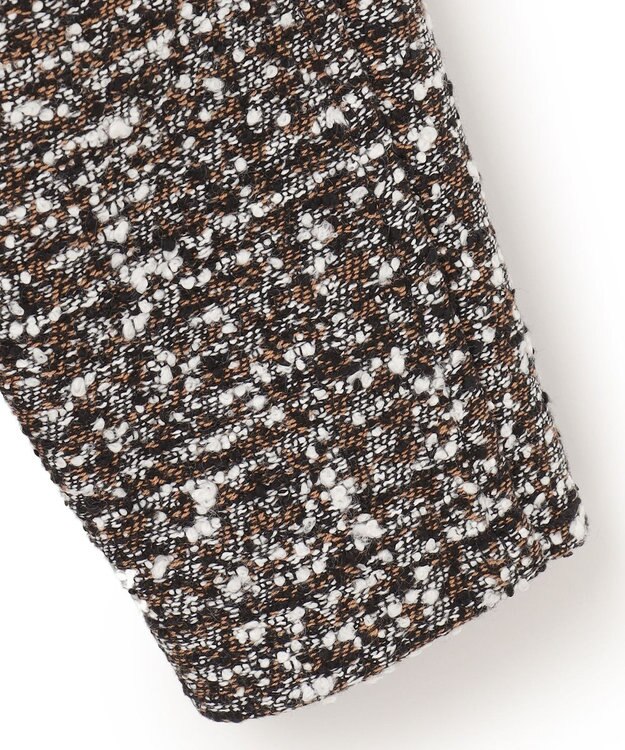 JOSEPH ウールツィード　ダブルブレステッドコート Black combo