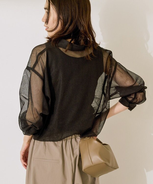 AMERICAN HOLIC メッシュ長袖シャツ【WEB限定カラー有り】 Black