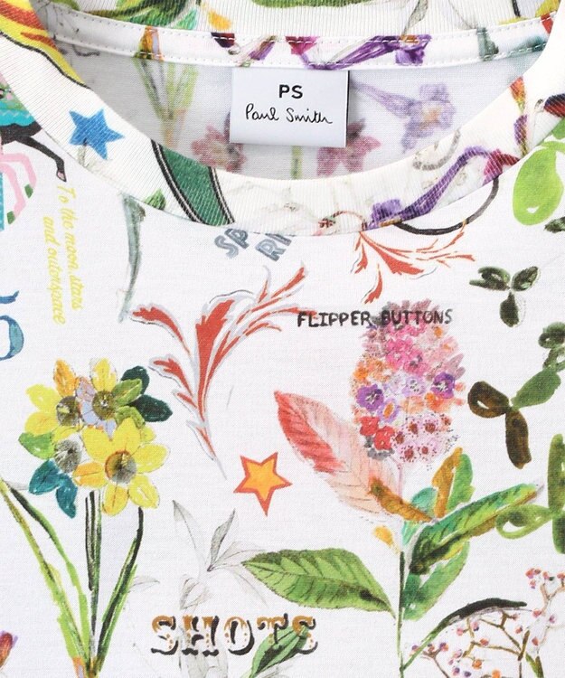 Paul Smith オールオーバープリント 半袖Tシャツ ホワイト