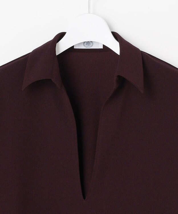 J.PRESS LADIES ジョーゼットダンボール スキッパー カットソー パープル系