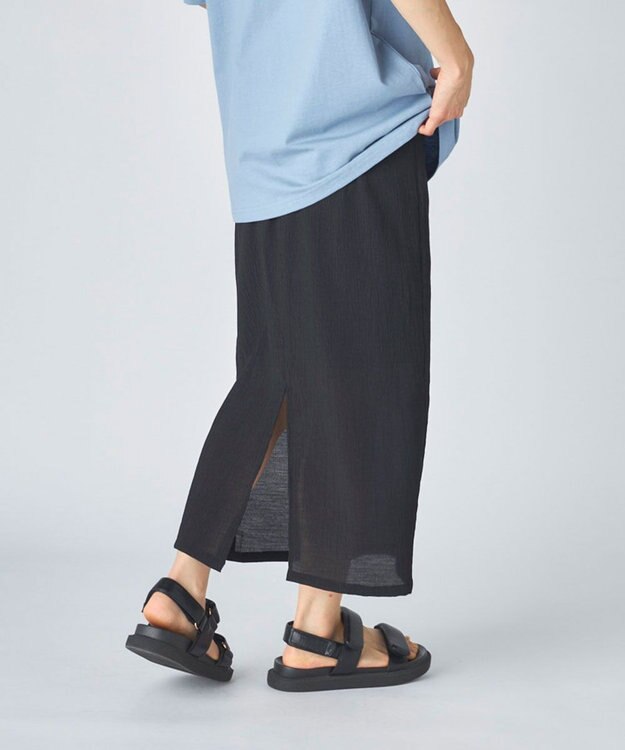 OP／FILA 【Ocean Pacific】水陸両用ロングスカート ブラック