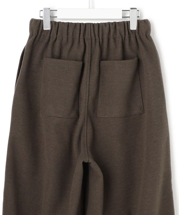 J.PRESS YORK STREET 【WOMEN】ウールライクジャージー ワイドパンツ ブラウン系