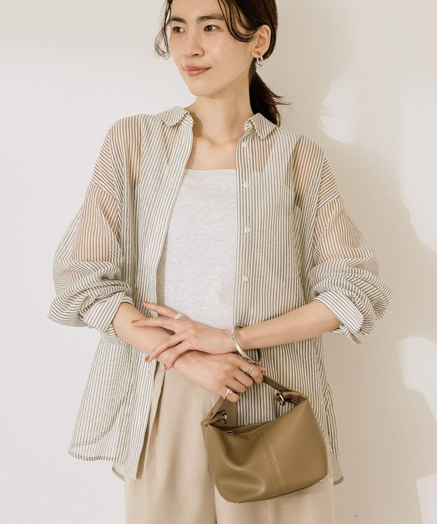 AMERICAN HOLIC メッシュ長袖シャツ【WEB限定カラー有り】 Charcoal Gray