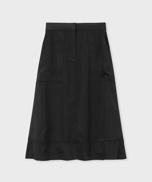 Paul Smith サテン ミリタリー スカート ブラック