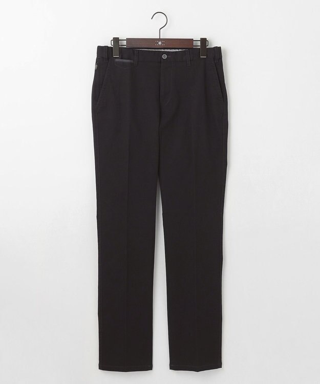 JOSEPH ABBOUD 【25SS・ウエストも伸びる！オーガニックコットン使用】ハイパワーオーガニックピケ パンツ ブラック系