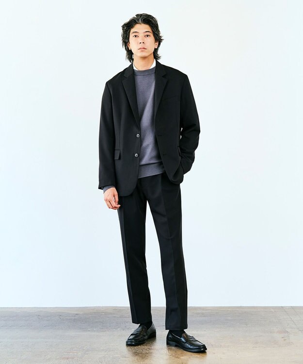 UNFILO MENS スマート テーラードジャケット [24年秋冬商品] ブラック