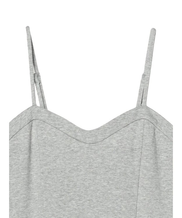 earth music&ecology スウェットキャミワンピース Gray Mixture