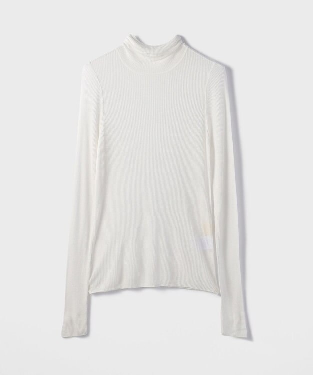 GRACE CONTINENTAL シアーリブニットトップ キナリ