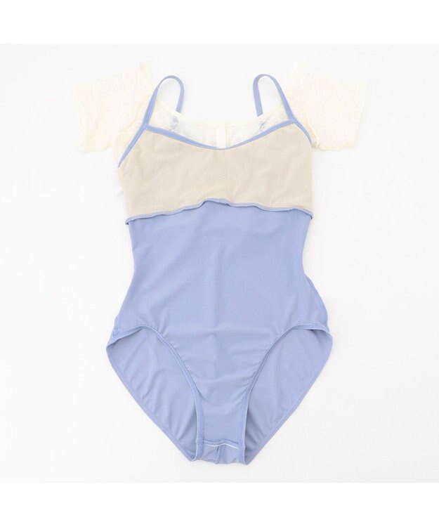 Chacott 【AKANE TAKADA】レイヤードレオタード サックスブルー