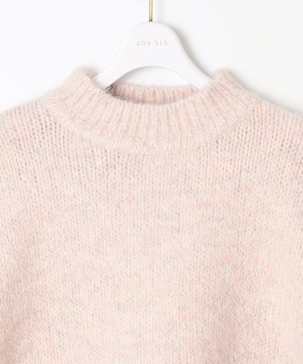 ANY SIS 【洗える】ファンシーヤーンラメ ニット アイボリー