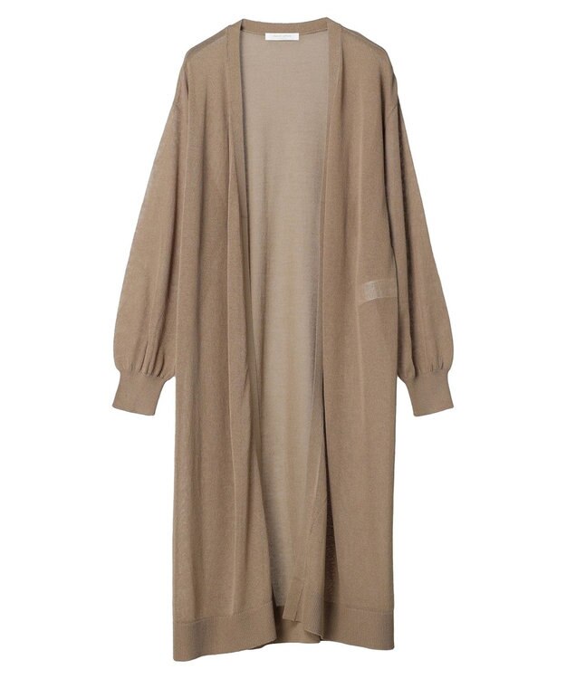 Green Parks 接触冷感ロング丈カーデ Mocha