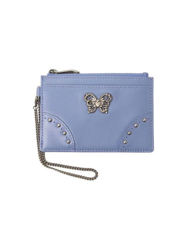 ANNA SUI ナーシャ ファスナー付パスケース ライトブルー