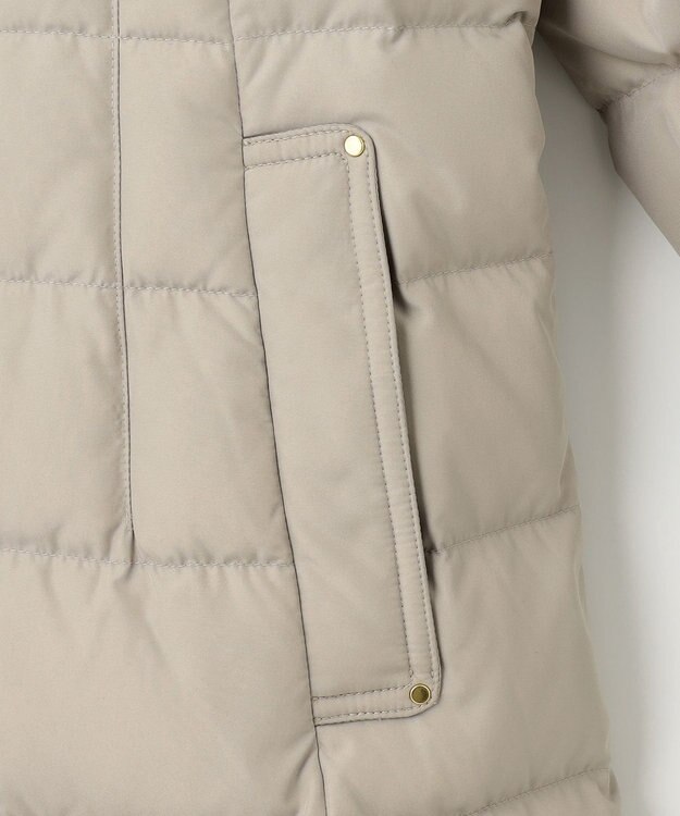 ANY SIS 【洗える】エレガンスショールカラー ミドルダウン ベージュ