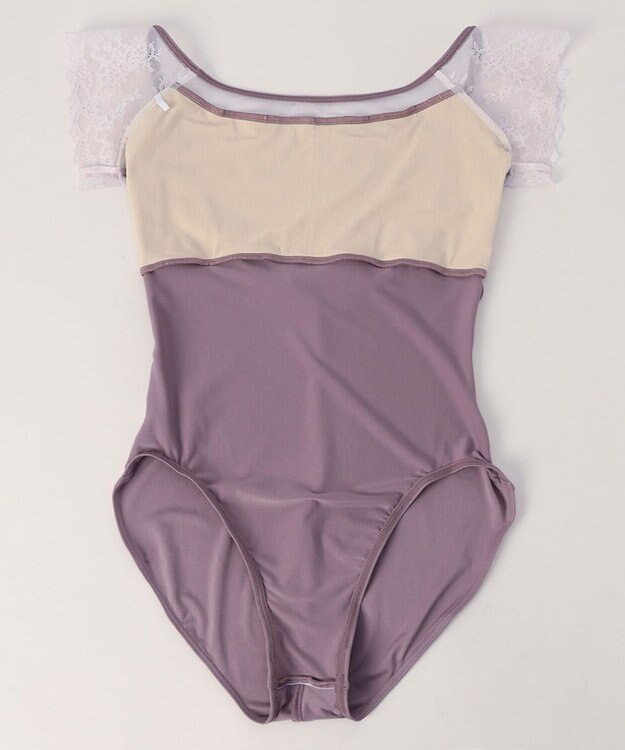 Chacott フレンチスリーブレオタード ライラック