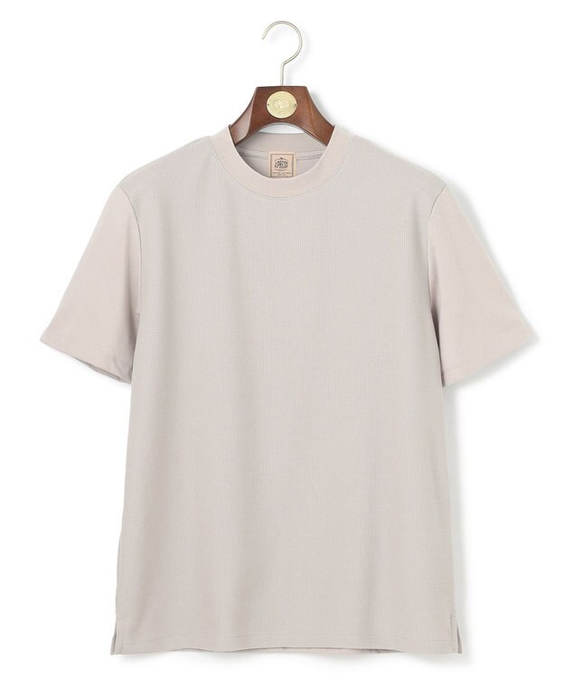 J.PRESS MEN 汗ばむ夏の最適解Tシャツ【UVカット / 接触冷感 】【J.PRESS PREMIUM JERSEY】無地コットン Tシャツ ライトグレー系