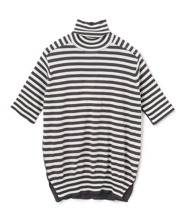 BEIGE， JULIE / 半袖ニット Nude x Camel