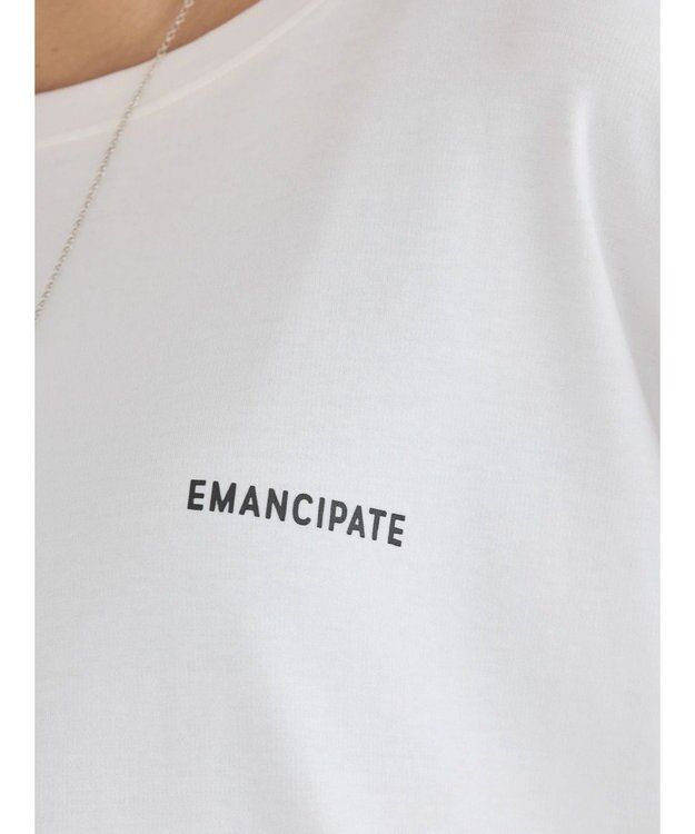 AMERICAN HOLIC バックギャザーロゴカットプルオーバー Off White