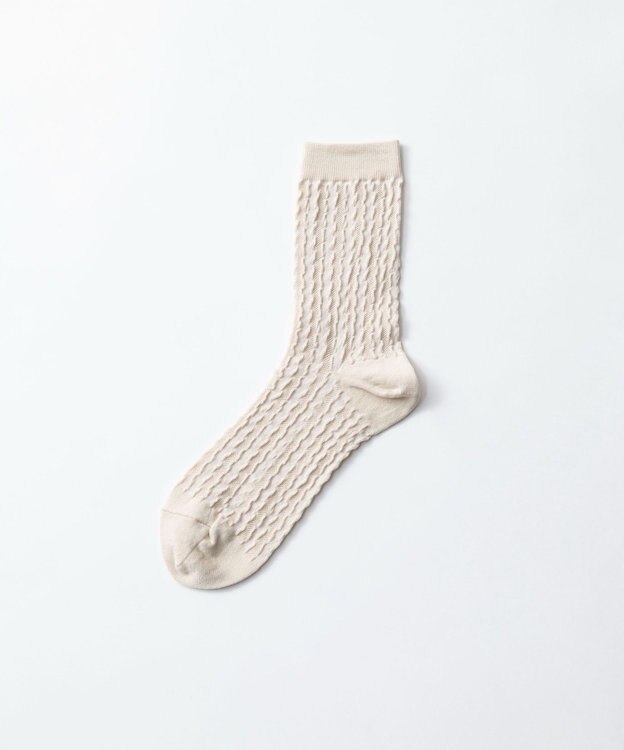 TRICOTE BUMPY LACE SOCKS／バンピーレースソックス 90WHITE