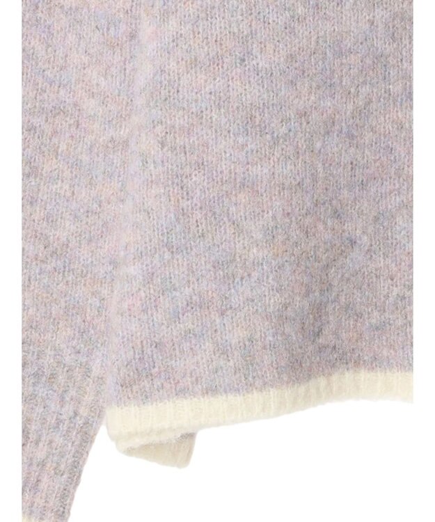 Green Parks フェアリーＭｉｘライン入りプルオーバー Purple