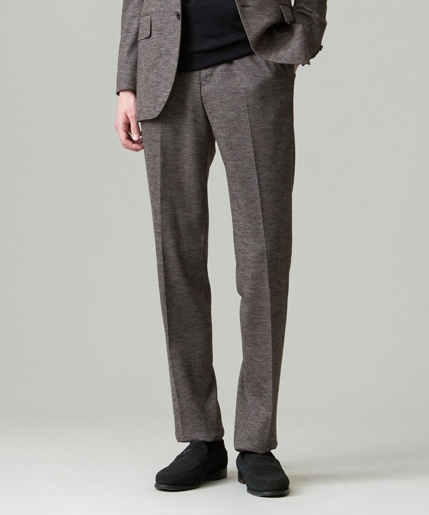 J.PRESS MEN 【セットアップ対応】SOFAニット ハイグレードジャージ スラックス ブラウン系8