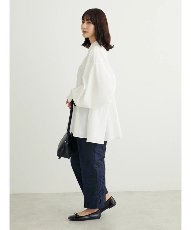 Green Parks ・ｆｕｒｒｙ　ｒａｔｅ　変形キリカエシャツチュニック Off White