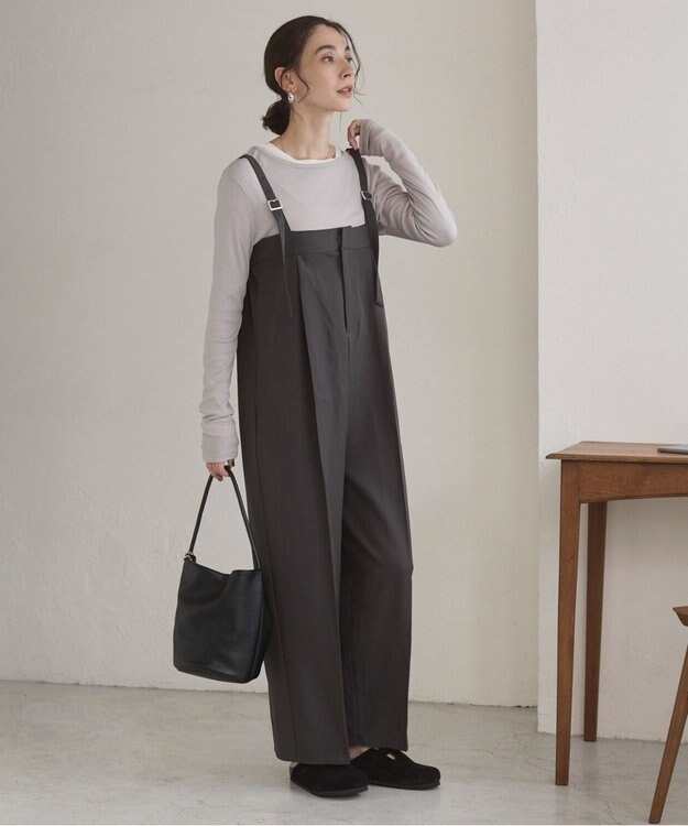 WEGO 【ANGIE VINTAGE】ベアオールインワン ダークグレー
