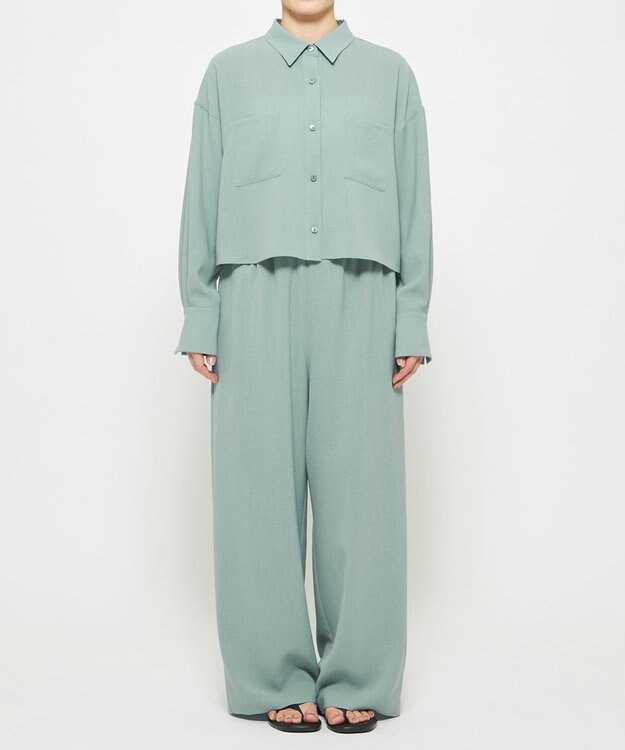 uncrave 新色追加！ドライタッチトロ ショートシャツ アッシュブルー