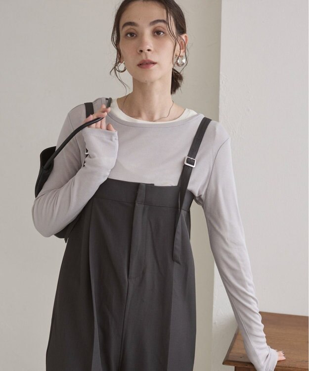 WEGO 【ANGIE VINTAGE】ベアオールインワン ダークグレー