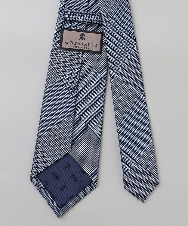 GOTAIRIKU GOTAIRIKU別注【日本製】シルク ネクタイ_チェック柄 サックスブルー系8