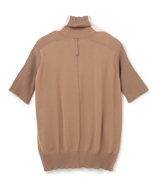 BEIGE， JULIE / 半袖ニット Nude x Camel