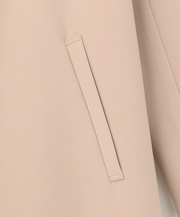 ANY SIS ノーカラーロングテロンチ コート ベージュ