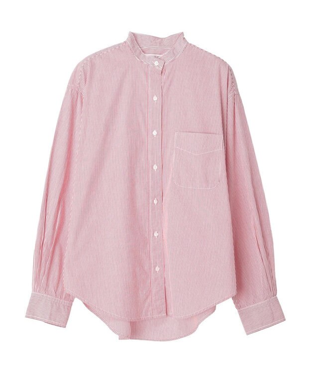 AMERICAN HOLIC 綿ブロードＢＩＧシャツ Stripe Red