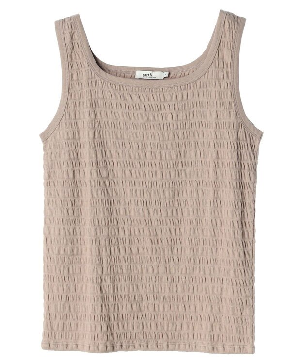 earth music&ecology シャーリングタンクトップ Mocha