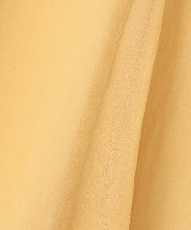 UNFILO 【イージーケア】コットンシフォンスカート ライトイエロー系