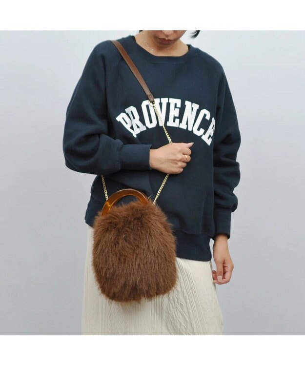 UNBILLION カシュカシュ cachecache / プラハンドルエコファー2way手提げ ブラウン