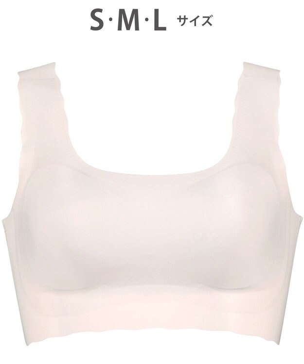 WACOAL 【GOCOCi ゴコチ】 ノンワイヤーブラ ハーフトップ まるでつけていないような着ごこち フラット仕上げ ホックなし CGG535 /ワコール ベージュ