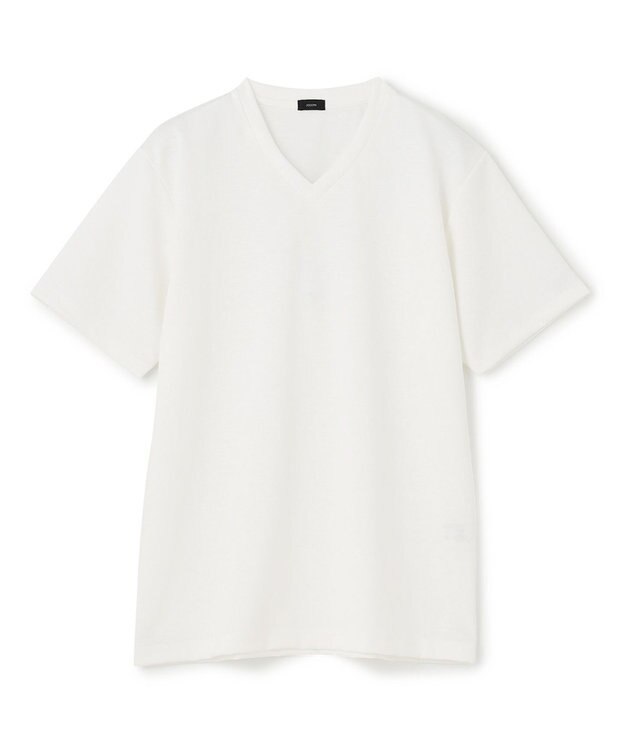 JOSEPH HOMME ハイゲージリネンジャージー　Vネックカットソー ホワイト系
