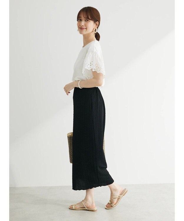 Green Parks ・Ｒａｙ　Ｃａｓｓｉｎ　フクレジャカードナロースカート Black