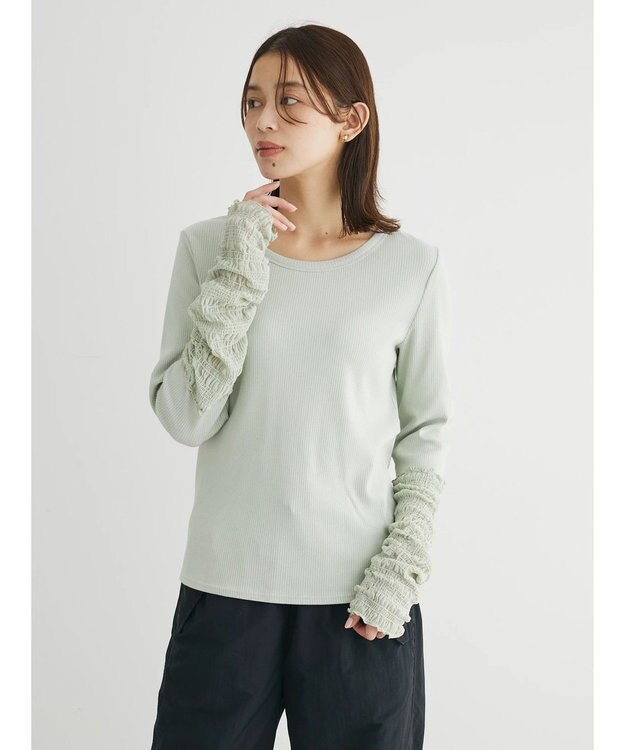 Green Parks ・ＳＵＧＡＲ　ＳＰＯＯＮ　チュールキリカエロンＴＥＥ Light Green