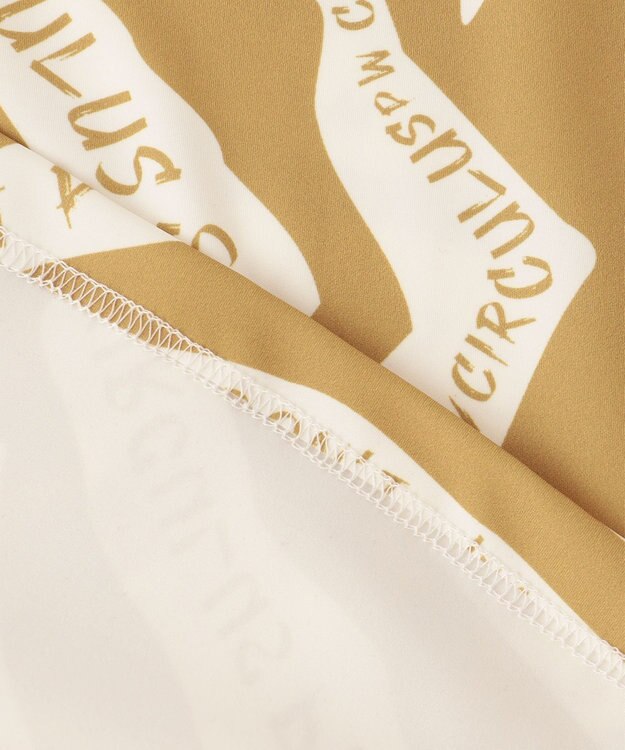 PW CIRCULUS 【UVカット / 吸水速乾 / 伸縮性抜群】【WOMEN】ゼブラ柄モック T ゴルフウェア レディース ベージュ系5